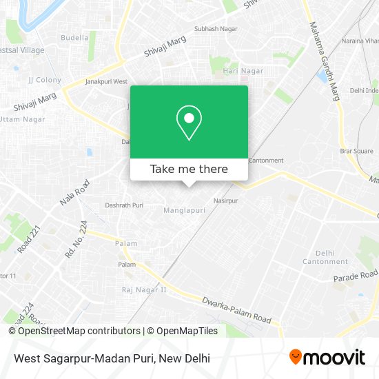 West Sagarpur-Madan Puri map