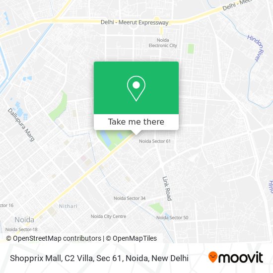 Shopprix Mall, C2 Villa, Sec 61, Noida map