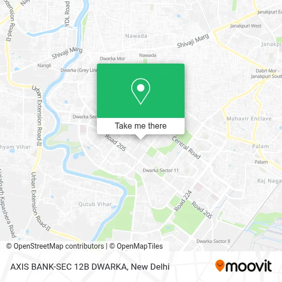 AXIS BANK-SEC 12B DWARKA map
