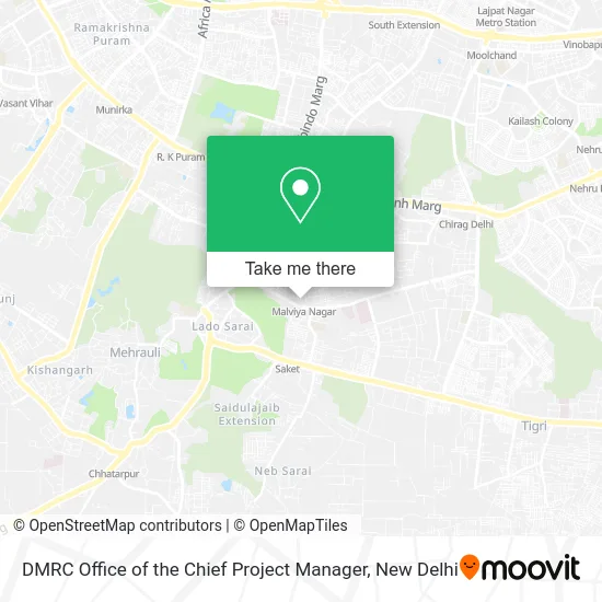 DMRC Office of the Chief Project Manager map