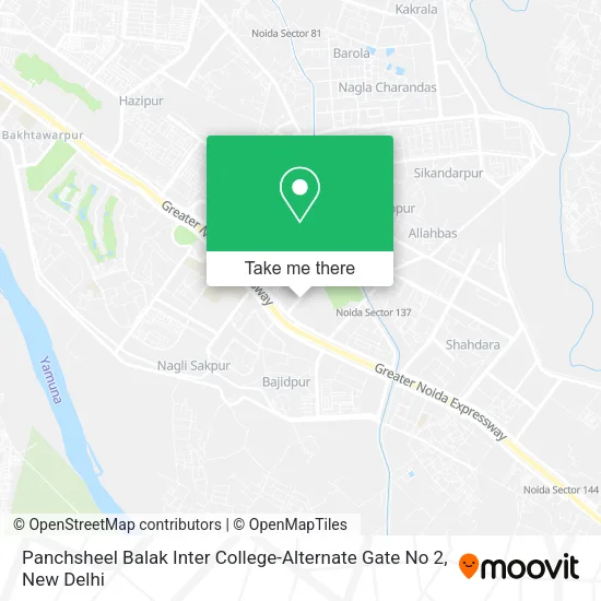 Panchsheel Balak Inter College-Alternate Gate No 2 map