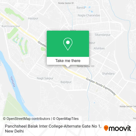 Panchsheel Balak Inter College-Alternate Gate No 1 map