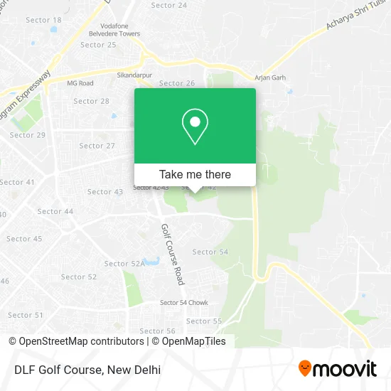DLF Golf Course map