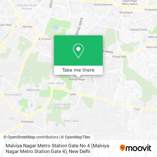 Malviya Nagar Metro Station Gate No 4 map