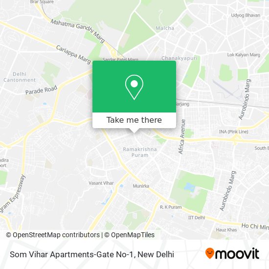 Som Vihar Apartments-Gate No-1 map