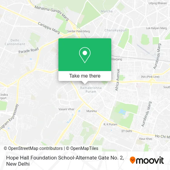 Hope Hall Foundation School-Alternate Gate No. 2 map