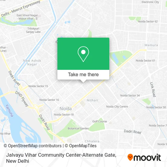 Jalvayu Vihar Community Center-Alternate Gate map