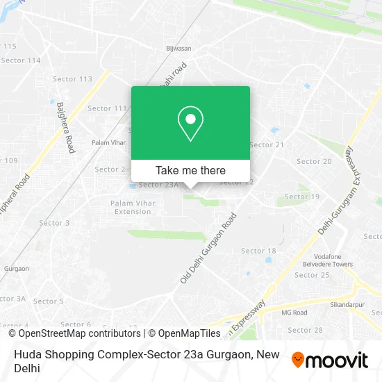 Huda Shopping Complex-Sector 23a Gurgaon map
