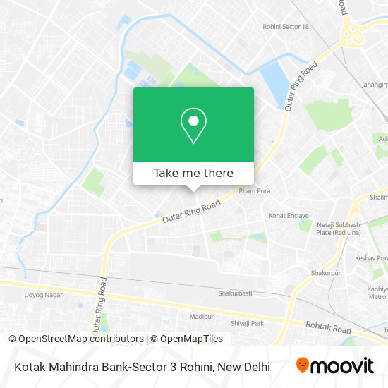 Kotak Mahindra Bank-Sector 3 Rohini map