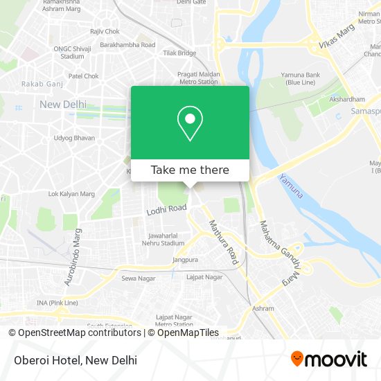 Oberoi Hotel map