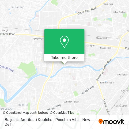 Baljeet's Amritsari Koolcha - Paschim Vihar map