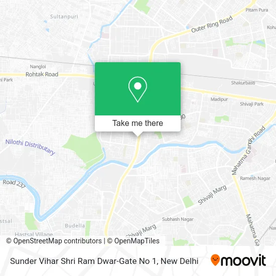 Sunder Vihar Shri Ram Dwar-Gate No 1 map