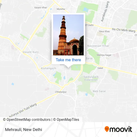 Mehrauli map