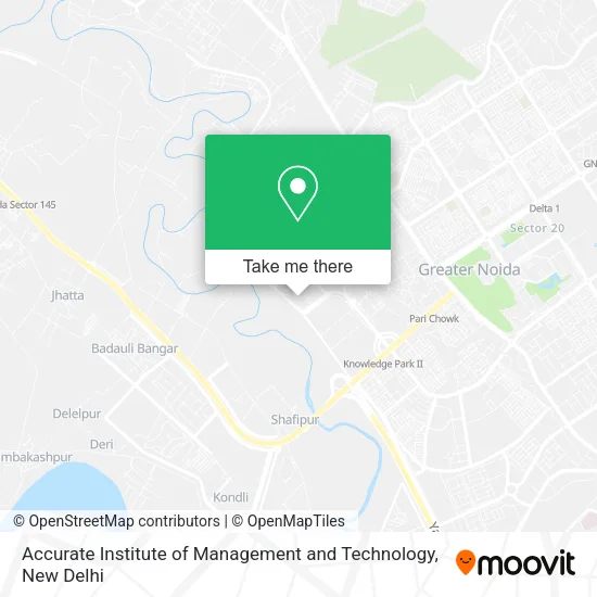 Accurate Institute of Management and Technology map