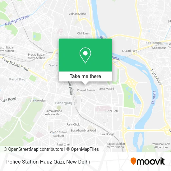 Police Station Hauz Qazi map