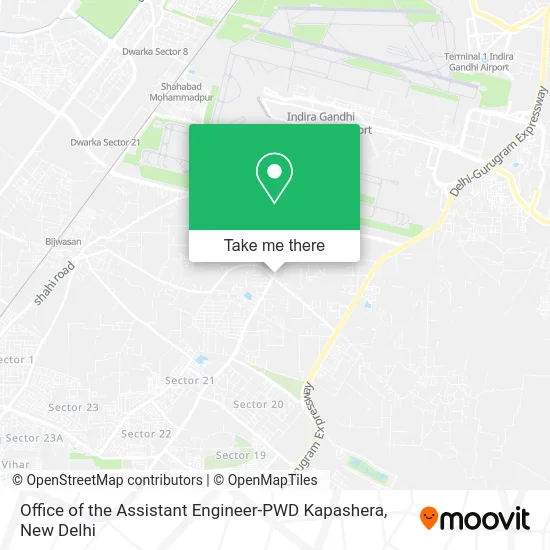 Office of the Assistant Engineer-PWD Kapashera map