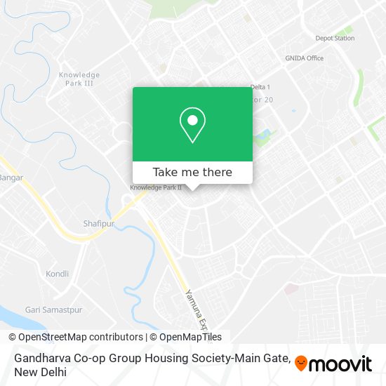 Gandharva Co-op Group Housing Society-Main Gate map