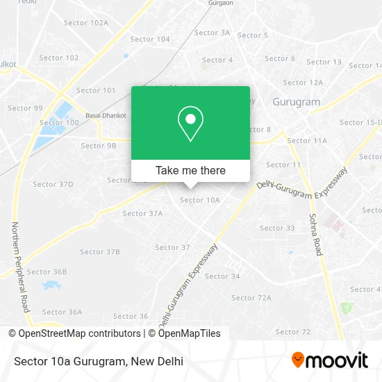 Sector 10a Gurugram map