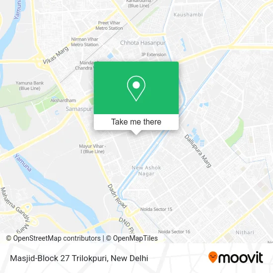 Masjid-Block 27 Trilokpuri map