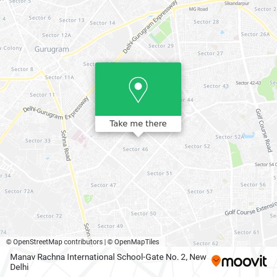 Manav Rachna International School-Gate No. 2 map