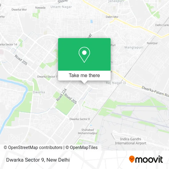 Dwarka Sector 9 map