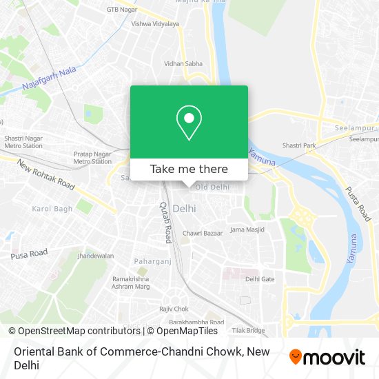 Oriental Bank of Commerce-Chandni Chowk map