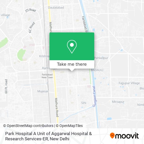 Park Hospital A Unit of Aggarwal Hospital & Research Services-ER map