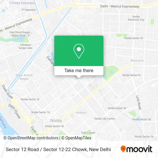 Sector 12 Road / Sector 12-22 Chowk map