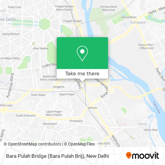 Bara Pulah Bridge (Bara Pulah Brij) map