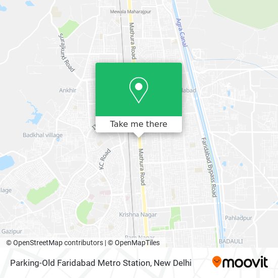 Parking-Old Faridabad Metro Station map