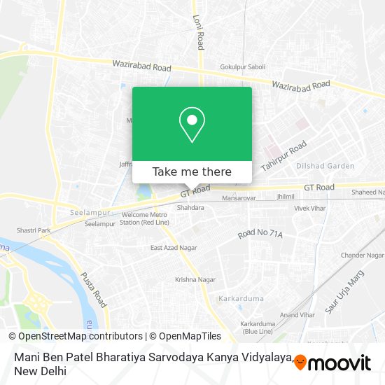 Mani Ben Patel Bharatiya Sarvodaya Kanya Vidyalaya map