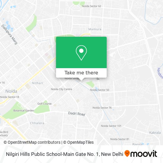 Nilgiri Hills Public School-Main Gate No. 1 map