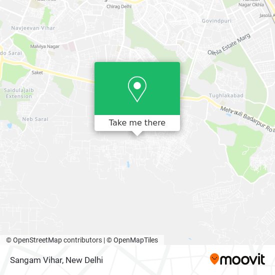 Sangam Vihar map