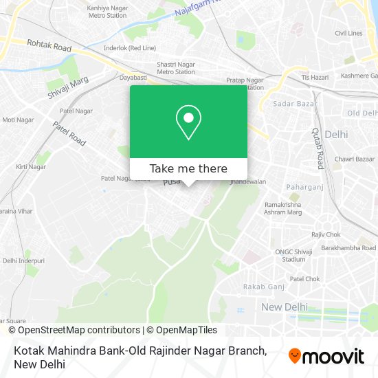 Kotak Mahindra Bank-Old Rajinder Nagar Branch map