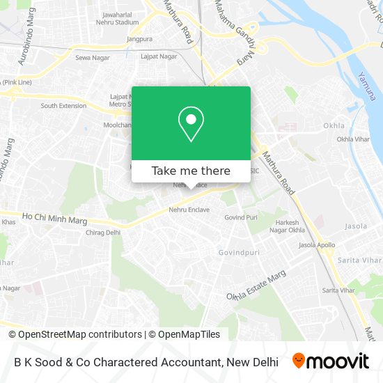 B K Sood & Co Charactered Accountant map