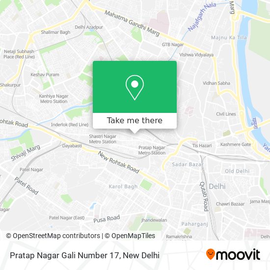 Pratap Nagar Gali Number 17 map