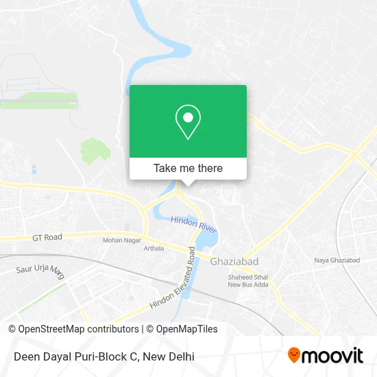 Deen Dayal Puri-Block C map