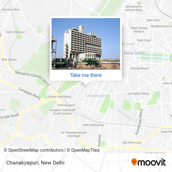 Chanakyapuri map
