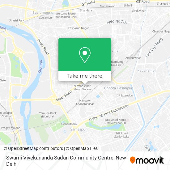 Swami Vivekananda Sadan Community Centre map
