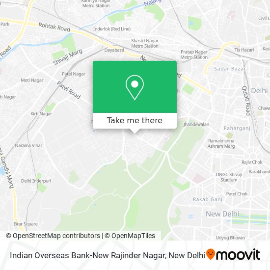 Indian Overseas Bank-New Rajinder Nagar map