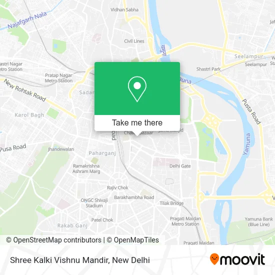 Shree Kalki Vishnu Mandir map