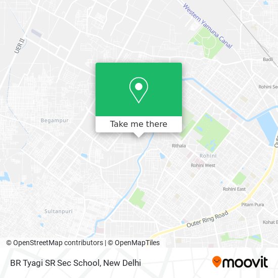 BR Tyagi SR Sec School map