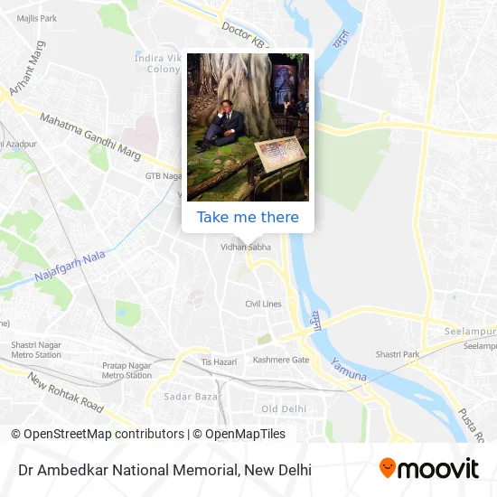 Dr Ambedkar National Memorial map