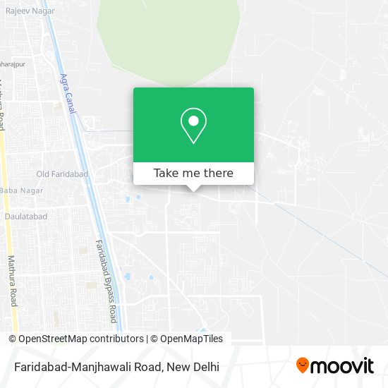 Faridabad-Manjhawali Road map