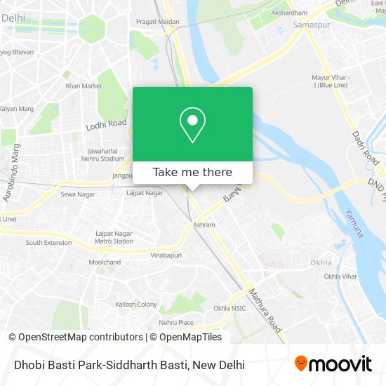 Dhobi Basti Park-Siddharth Basti map