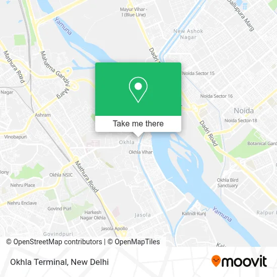 Okhla Terminal map