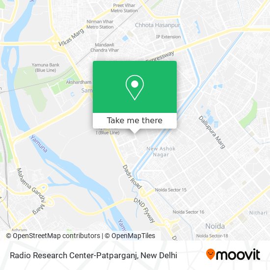 Radio Research Center-Patparganj map