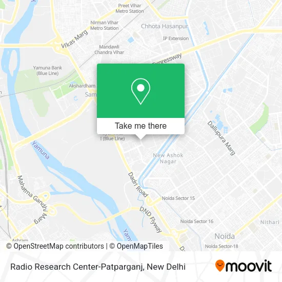 Radio Research Center-Patparganj map