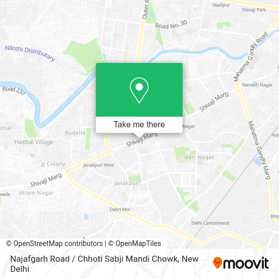 Najafgarh Road / Chhoti Sabji Mandi Chowk map