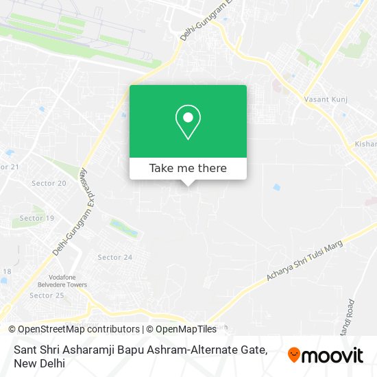 Sant Shri Asharamji Bapu Ashram-Alternate Gate map